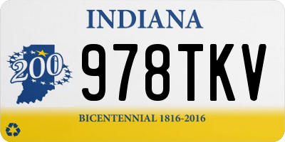 IN license plate 978TKV