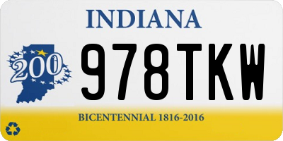 IN license plate 978TKW