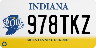 IN license plate 978TKZ