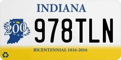 IN license plate 978TLN