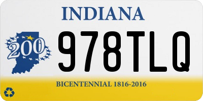 IN license plate 978TLQ