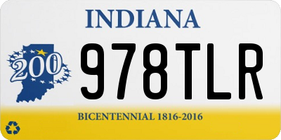 IN license plate 978TLR