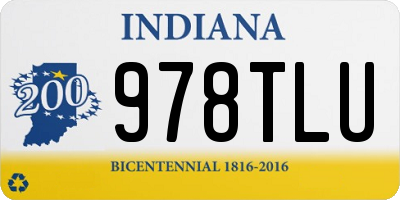IN license plate 978TLU