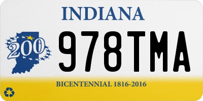 IN license plate 978TMA