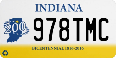 IN license plate 978TMC