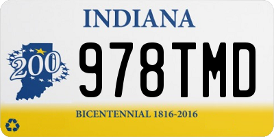 IN license plate 978TMD