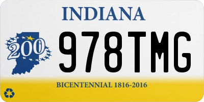 IN license plate 978TMG