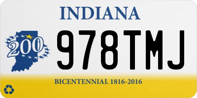 IN license plate 978TMJ