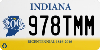 IN license plate 978TMM
