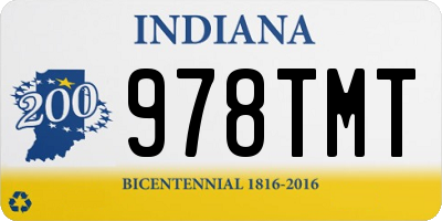 IN license plate 978TMT