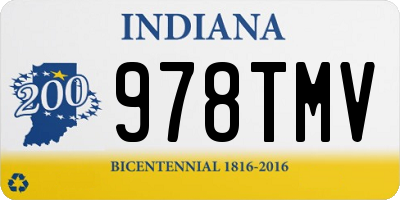 IN license plate 978TMV