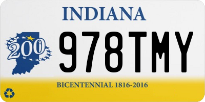 IN license plate 978TMY