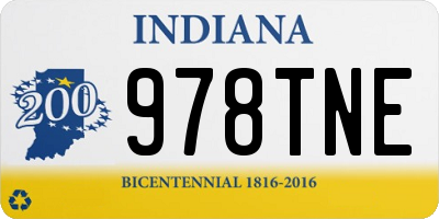 IN license plate 978TNE