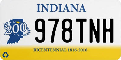 IN license plate 978TNH