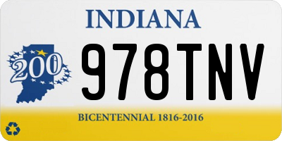 IN license plate 978TNV