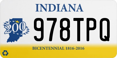 IN license plate 978TPQ