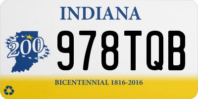 IN license plate 978TQB
