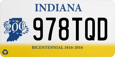 IN license plate 978TQD