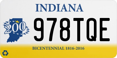 IN license plate 978TQE