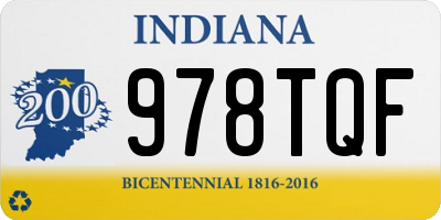 IN license plate 978TQF