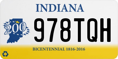 IN license plate 978TQH