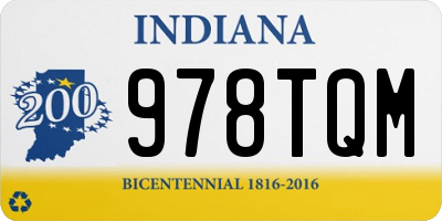 IN license plate 978TQM