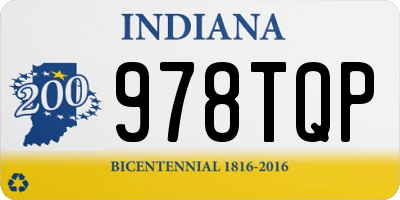 IN license plate 978TQP