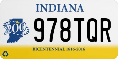 IN license plate 978TQR