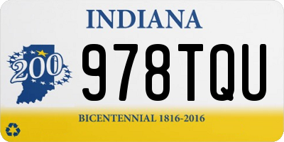 IN license plate 978TQU