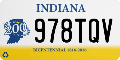 IN license plate 978TQV