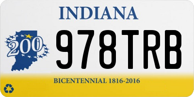 IN license plate 978TRB