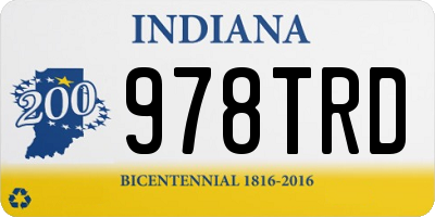 IN license plate 978TRD