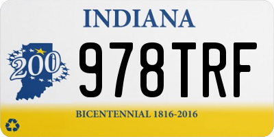 IN license plate 978TRF