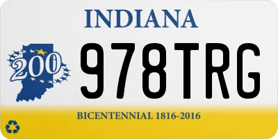 IN license plate 978TRG