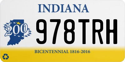 IN license plate 978TRH