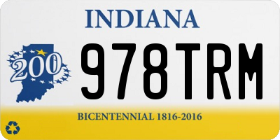 IN license plate 978TRM