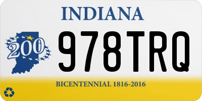IN license plate 978TRQ