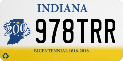 IN license plate 978TRR
