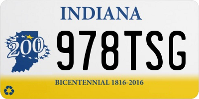 IN license plate 978TSG