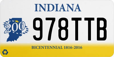 IN license plate 978TTB