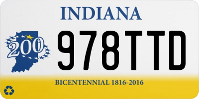 IN license plate 978TTD