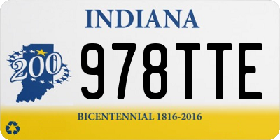 IN license plate 978TTE