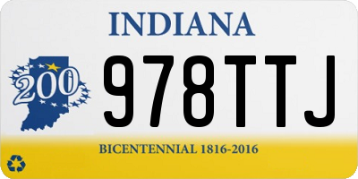 IN license plate 978TTJ