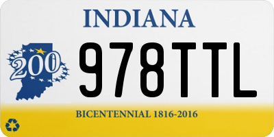 IN license plate 978TTL
