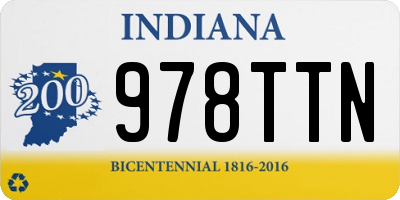 IN license plate 978TTN