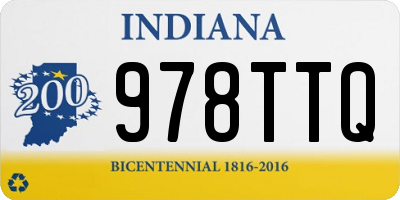IN license plate 978TTQ