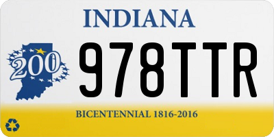 IN license plate 978TTR