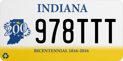 IN license plate 978TTT