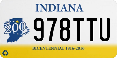IN license plate 978TTU