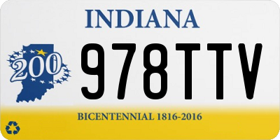 IN license plate 978TTV